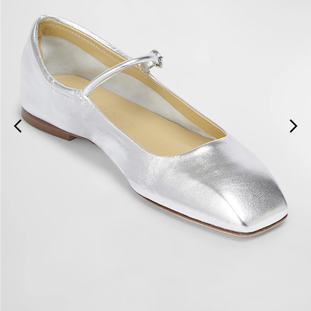 Aeyde Uma Mary Janes - Silver Size 38